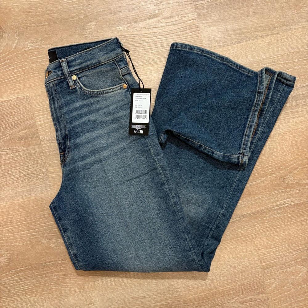 NWT 7 For All Mankind Ultra High Rise Jo Luxe Vintage Petite